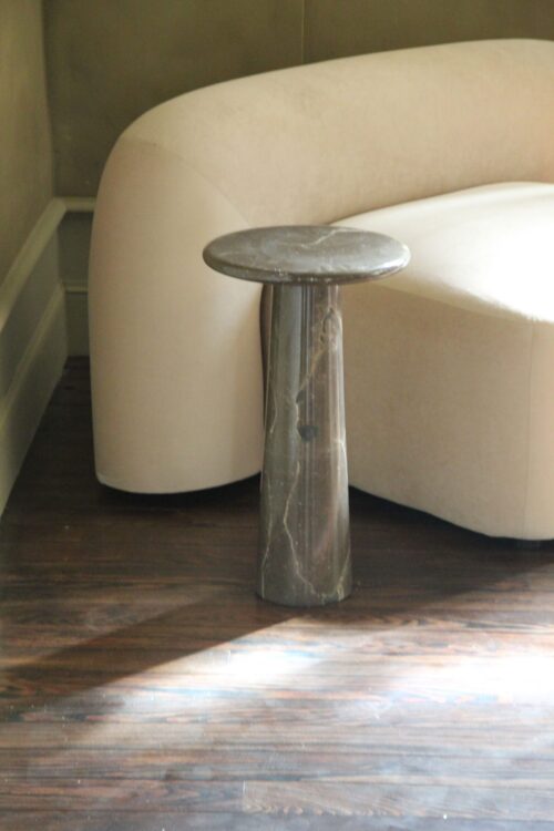 Table d'appoint Mukês | Pièce iconique, marron emperador