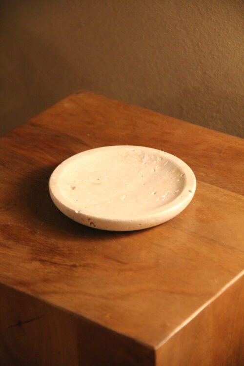 Vide poche/pose bijoux - Travertin brut