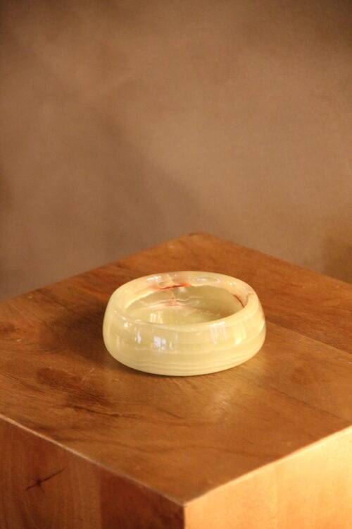 Vide poche rond 3 | Onyx vert