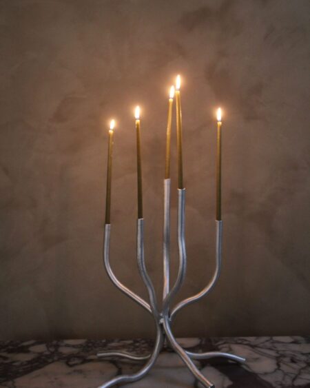 Chandelier en metal aluminium S