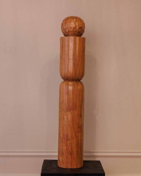 Totem Gaïa | Sculpture en acacia naturel