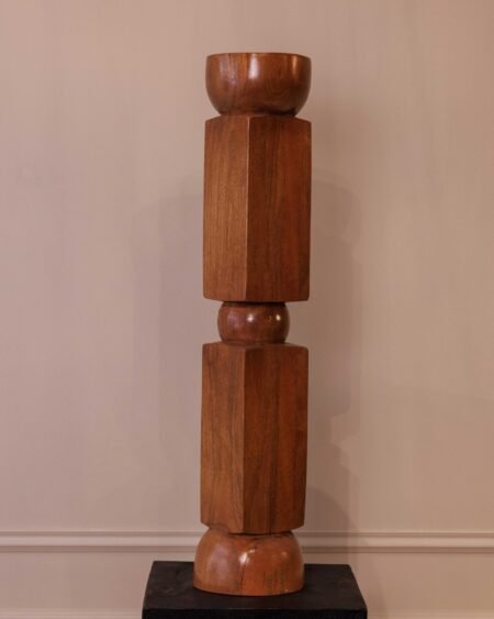 Totem Stela | Sculpture en acacia naturel