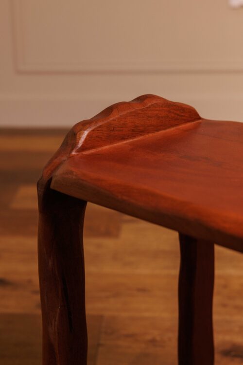 Tabouret ou Bout de canapé Tressa | Acacia naturel – Image 2