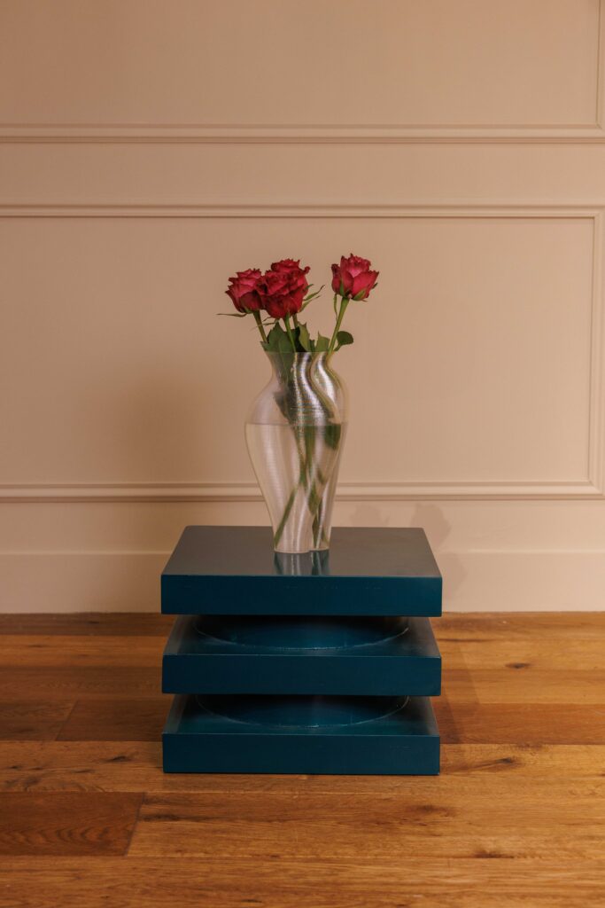Tabouret ou Bout de canapé Serpent square | Vert sapin