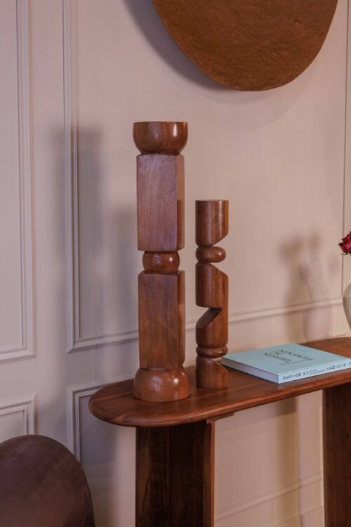 Totem Stela | Acacia naturel – Image 2