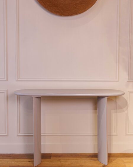Console Clairvoyante | Laquage gris clair