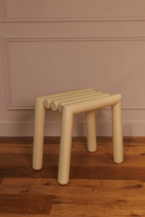 Tabouret Serpentine | Jaune beurre