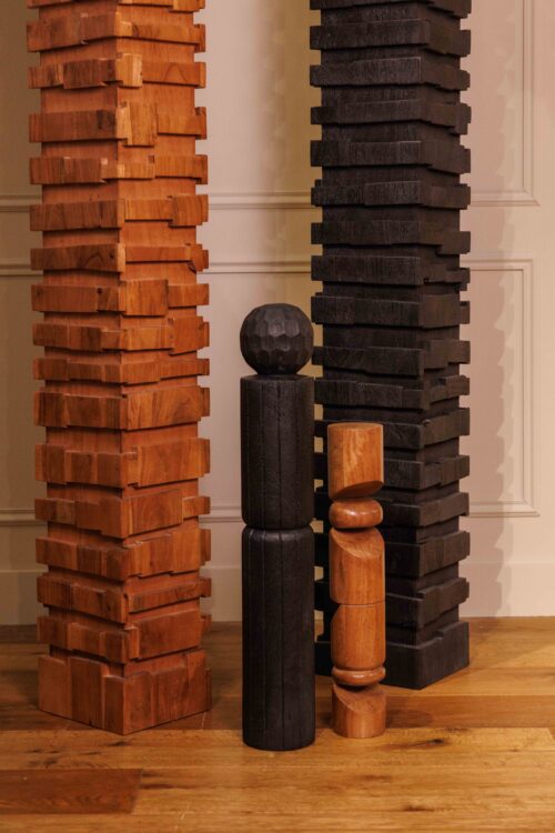 Totem Gaïa | Chêne noir vieilli – Image 2