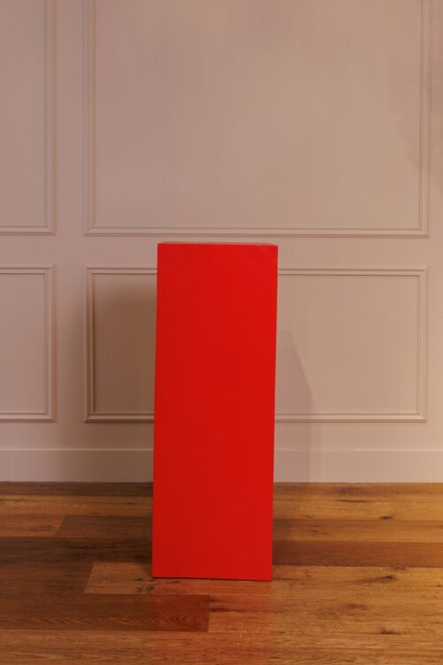 Stèle bois laquage rouge | S – Image 3