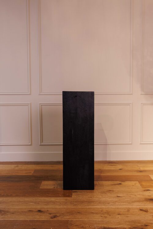 Stèle bois chêne noir vieilli | S