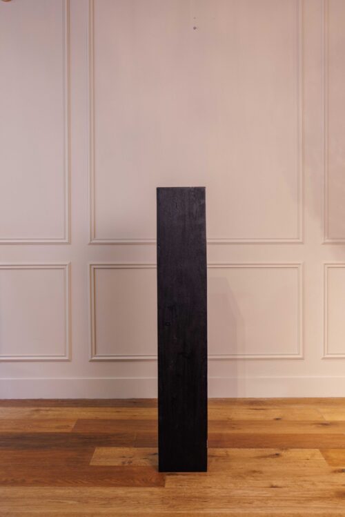 Stèle bois chêne noir vieilli | M
